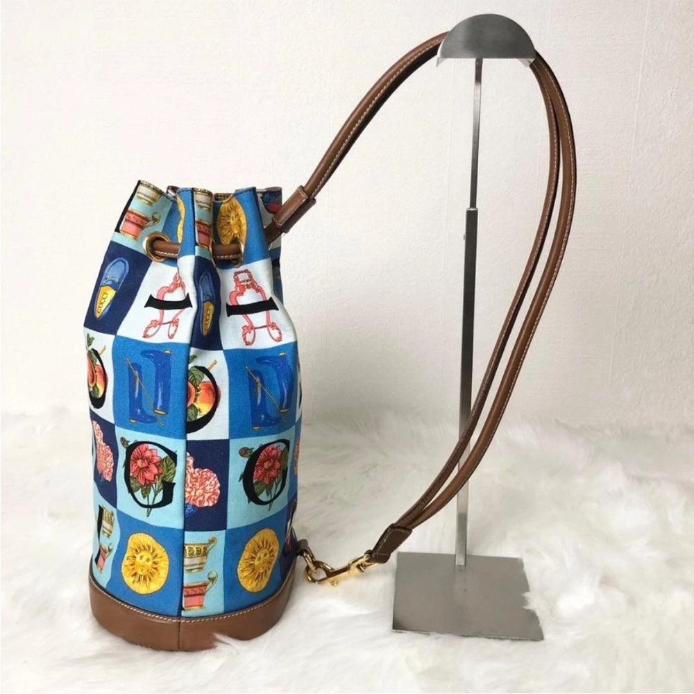 Gucci Blue Patterned Women's Backpack - image 4